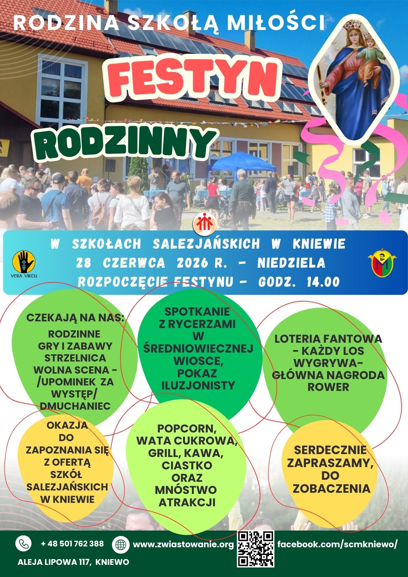 Rodzinny Festyn i życie szkoły w Kniewie - zdjęcie 1